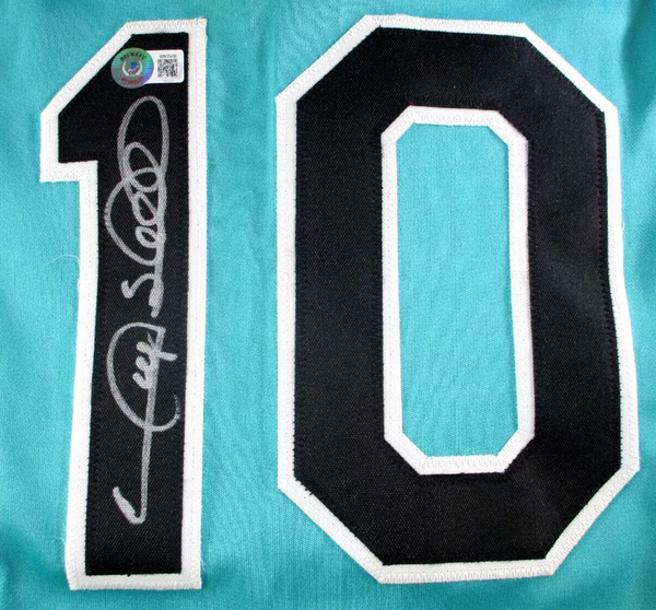 Gary Sheffield / Autographed Florida Marlins Blue Custom Baseball Jersey / BAS