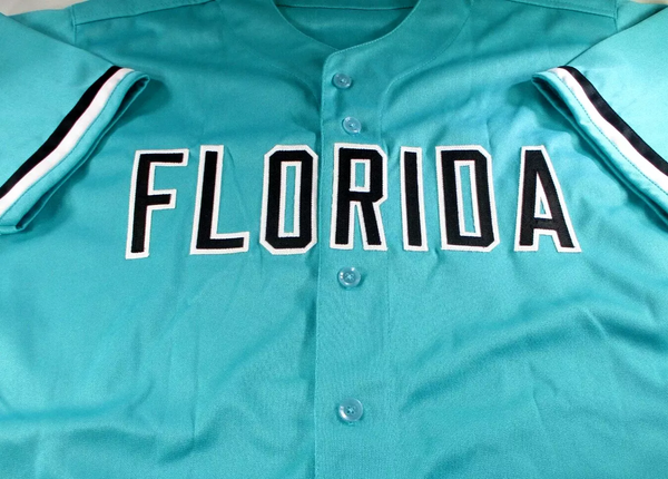 Gary Sheffield / Autographed Florida Marlins Blue Custom Baseball Jersey / BAS