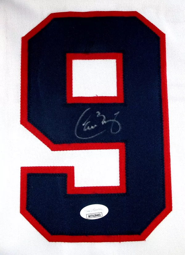 Carlos Baerga / Autographed Cleveland Guardians White Custom Jersey / JSA