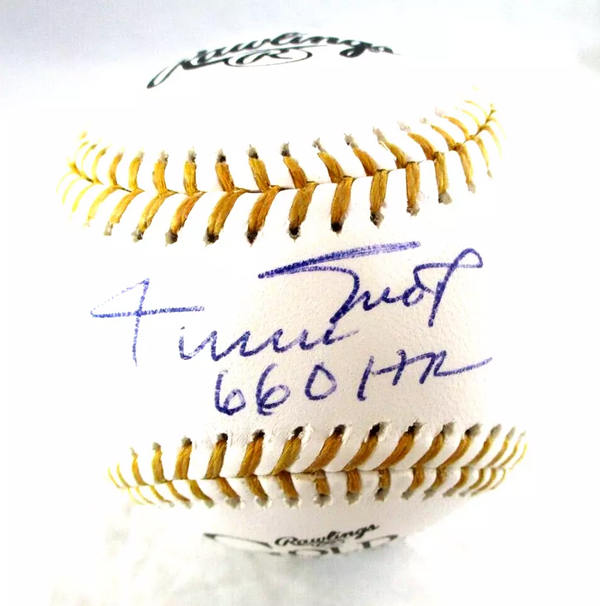 Willie Mays / Autographed Golden Glove Award Logo Baseball / Say Hey Holo & COA