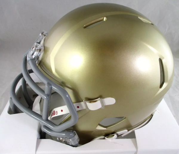 Rudy Ruettiger / Autographed Notre Dame Fighting Irish Speed Mini Helmet / JSA