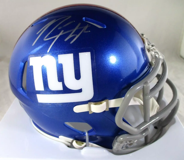 Rodney Hampton / Autographed New York Giants Riddell Speed Mini Helmet / BAS