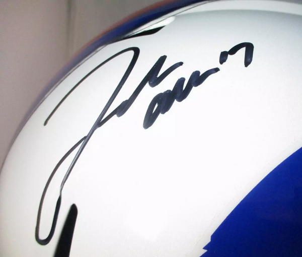 Josh Allen / Autographed Buffalo Bills Full Size Speed Replica Helmet / Beckett