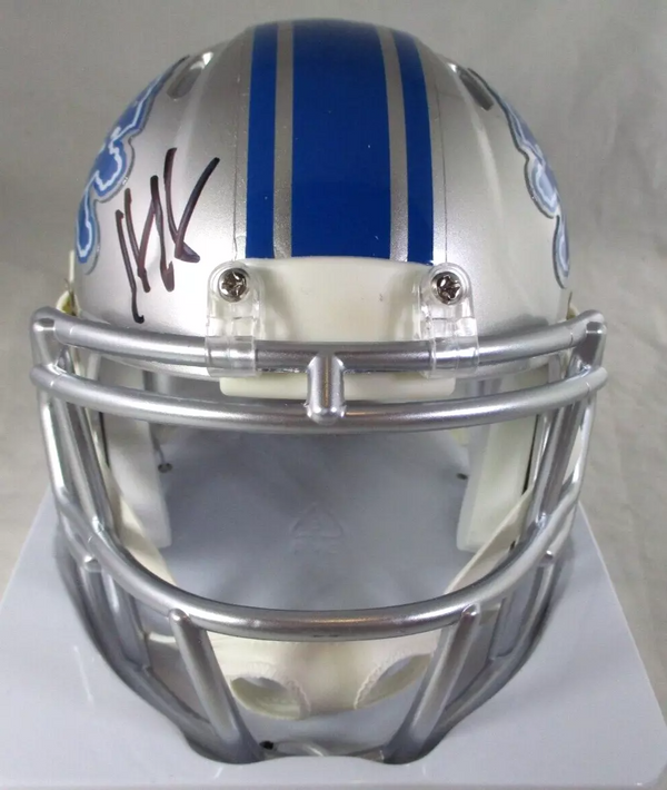 Hendon Hooker / Autographed Detroit Lions Riddell Speed Mini Helmet / BAS