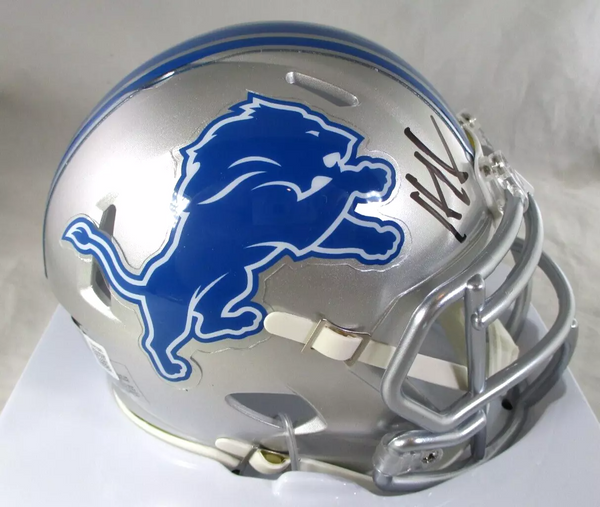 Hendon Hooker / Autographed Detroit Lions Riddell Speed Mini Helmet / BAS