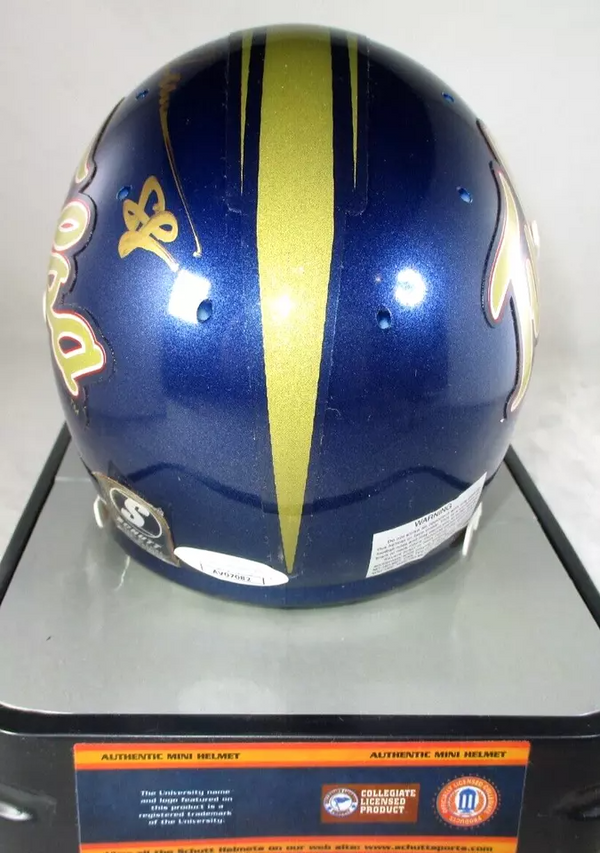 Drew Pearson / Autographed Tulsa Golden Hurricanes Schutt Mini Helmet / JSA